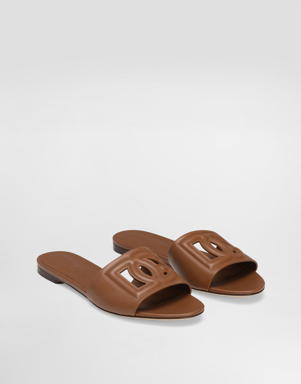 CALFSKIN SLIDERS WITH DG LOGO