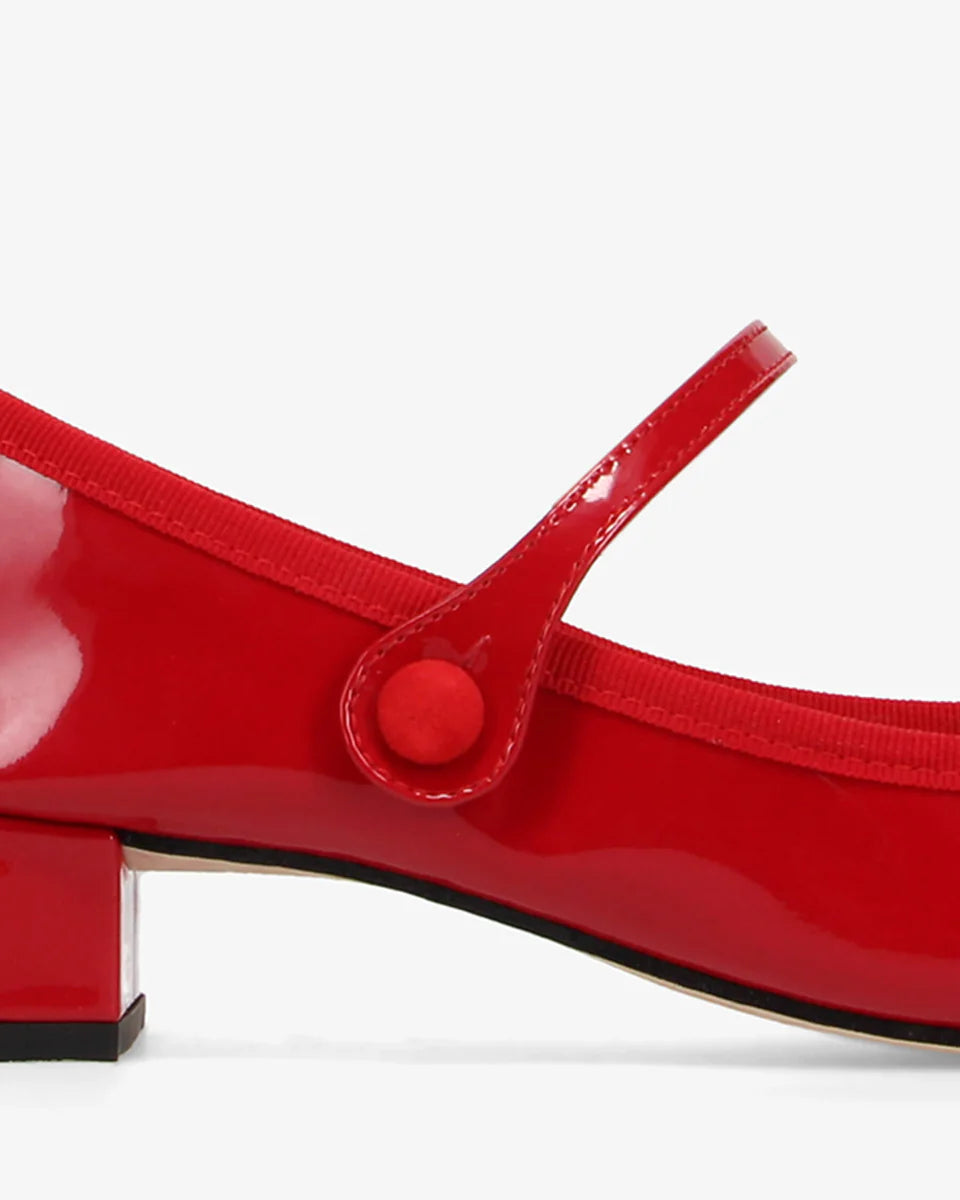 Repetto red Mary Jane heels