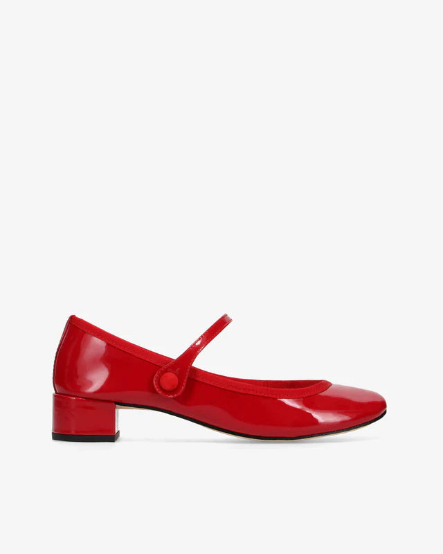 Repetto red Mary Jane heels