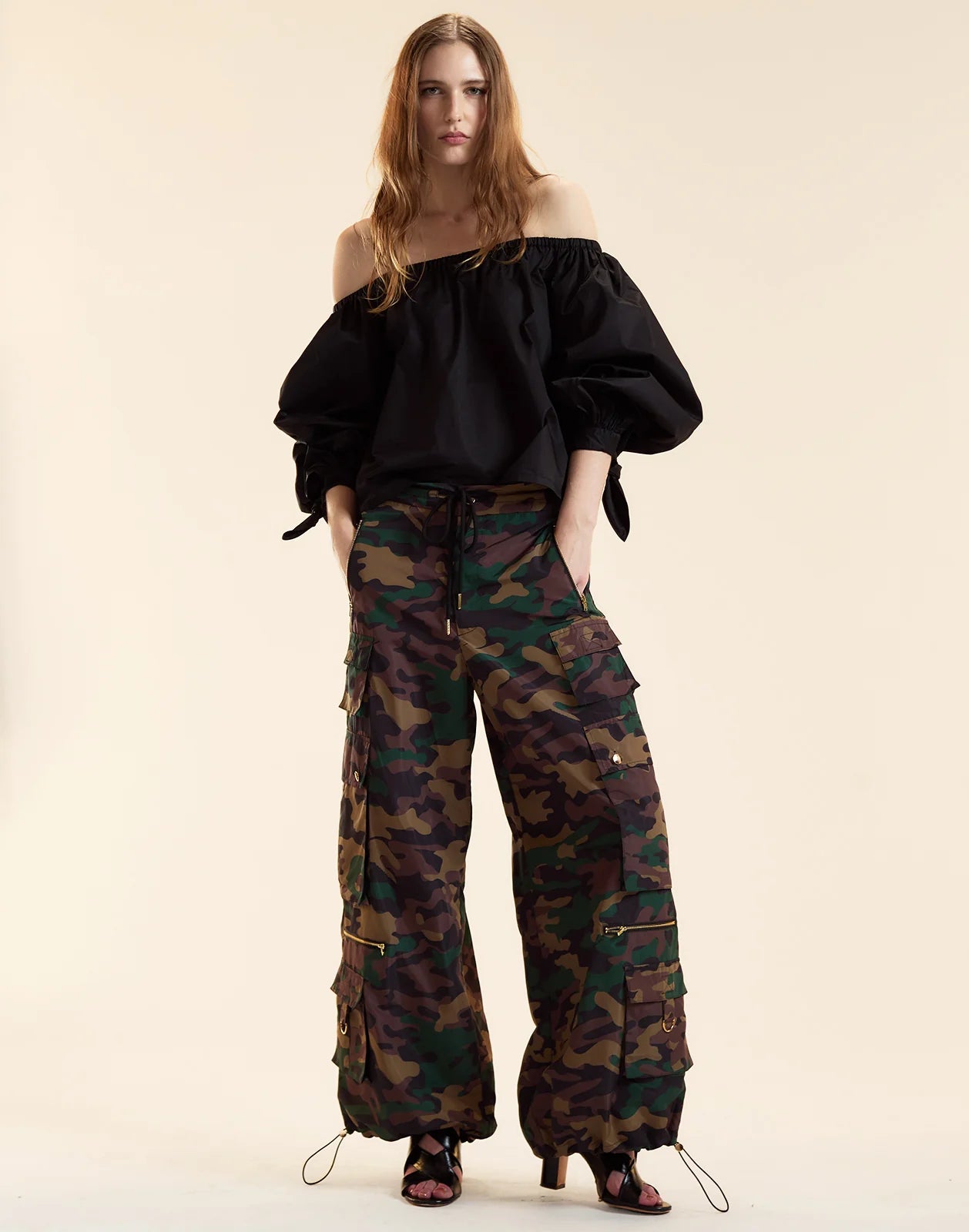 Cynthia rowley CAMO CARGO PANTS