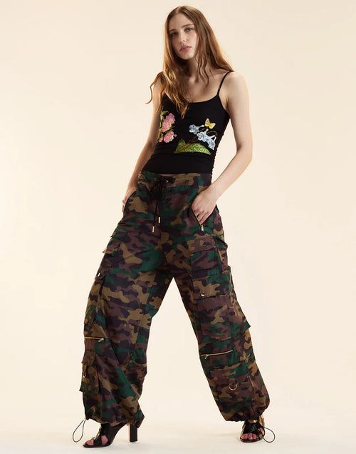 Cynthia rowley CAMO CARGO PANTS