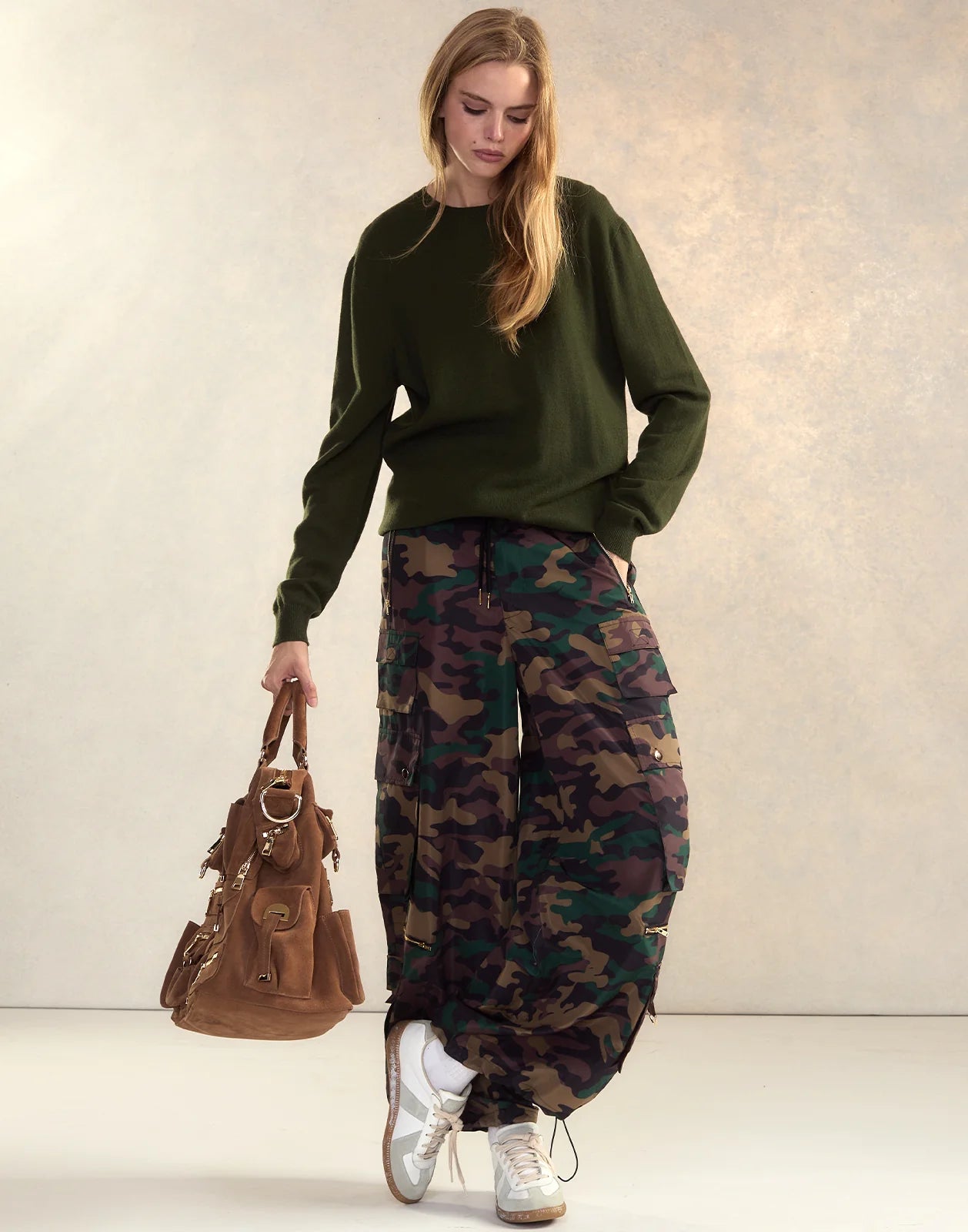 Cynthia rowley CAMO CARGO PANTS
