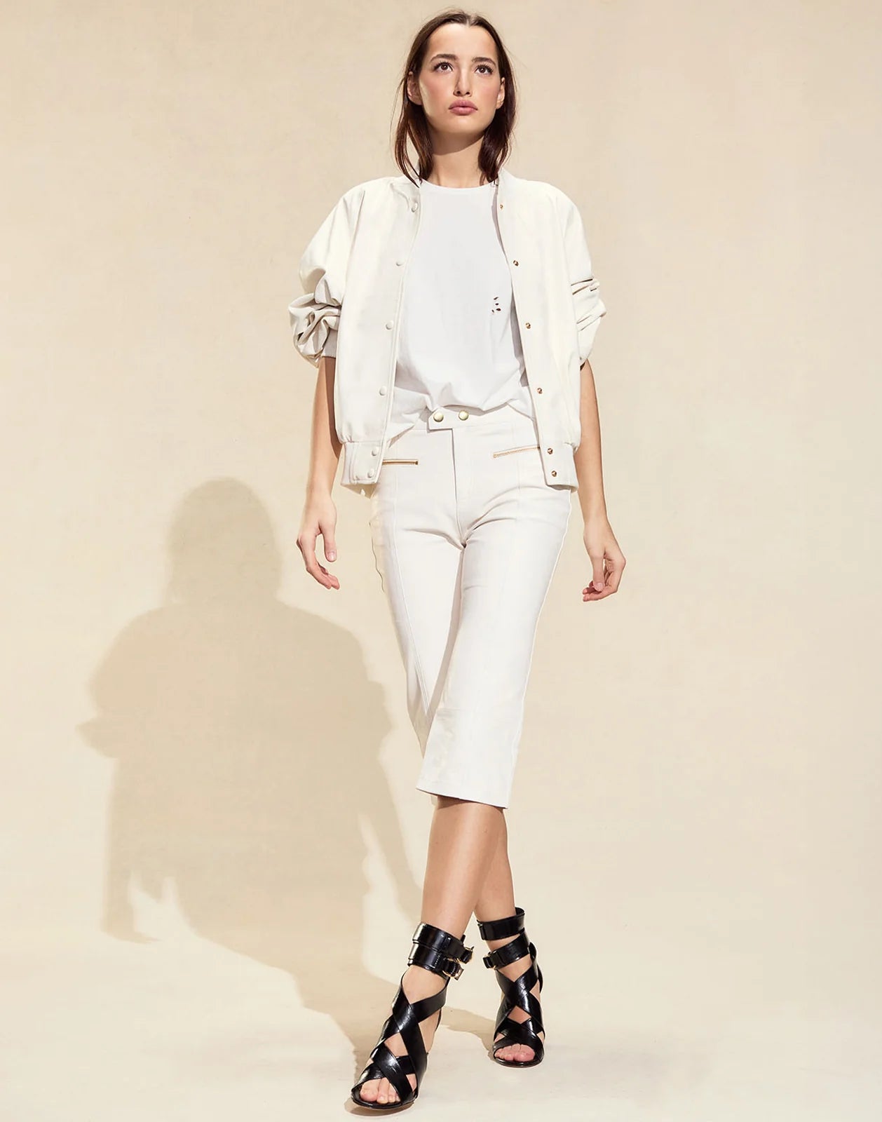 DOWNTOWN LEATHER BOMBER JACKET