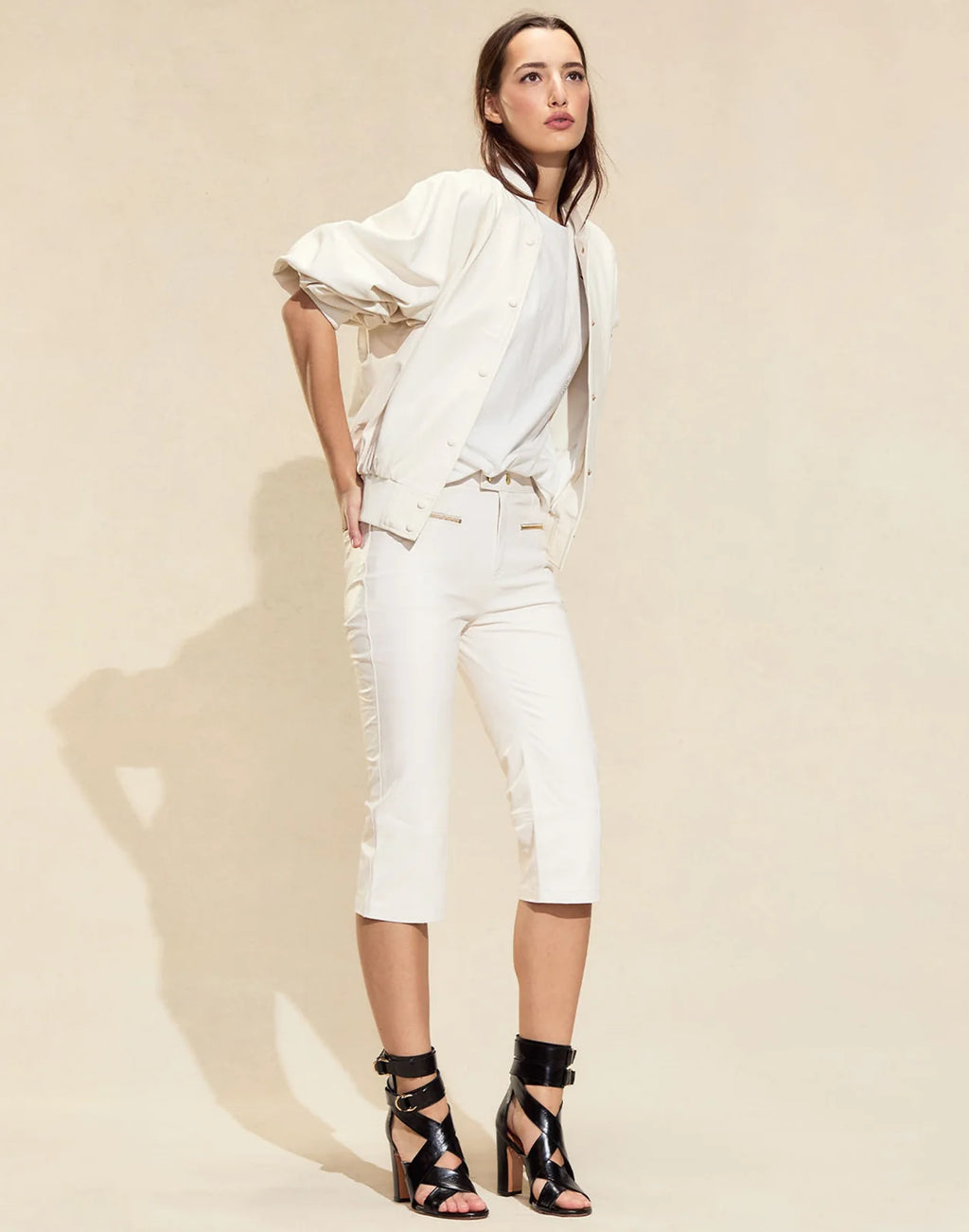 DOWNTOWN LEATHER BOMBER JACKET