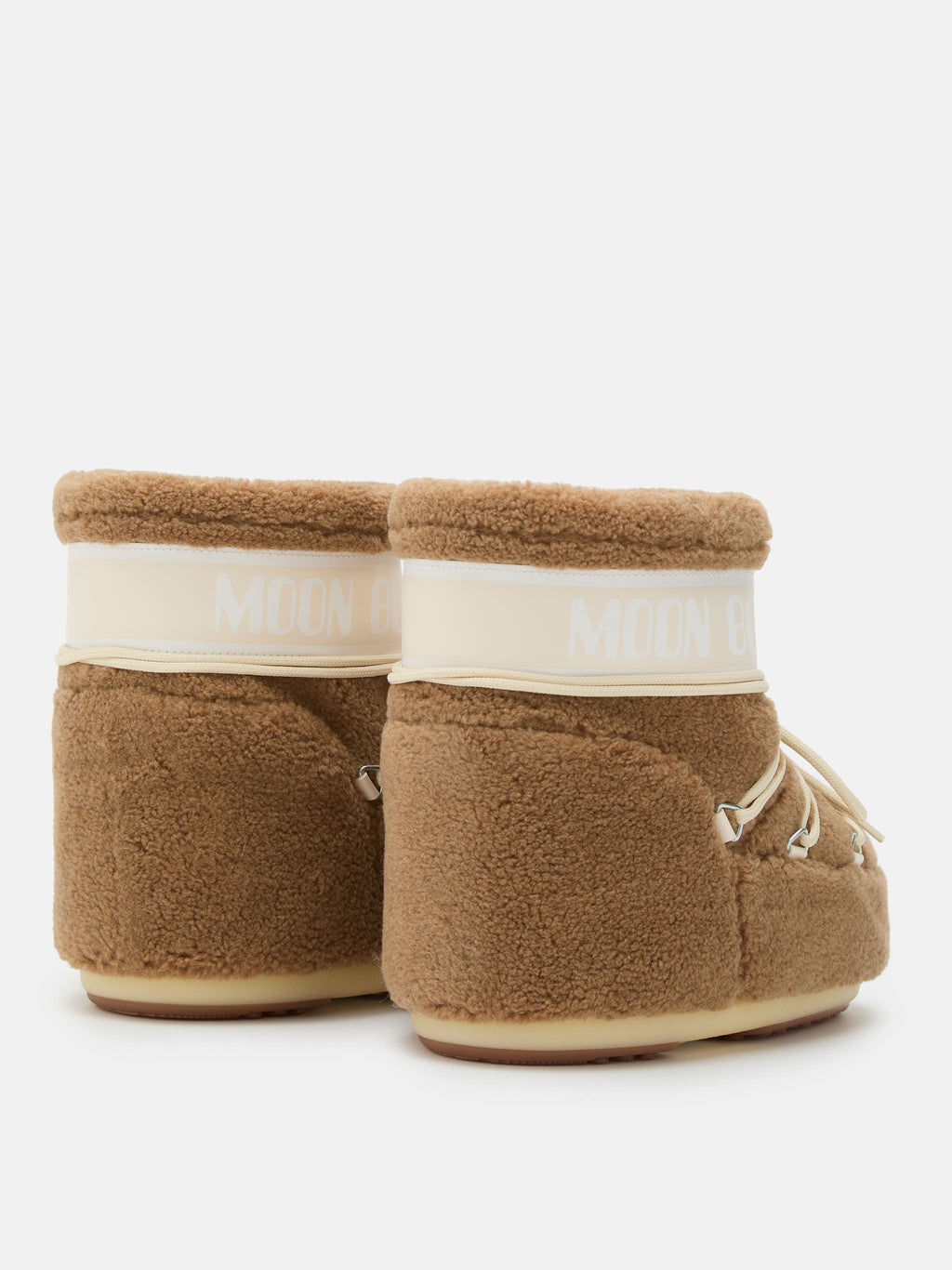 Icon low camel fleece boots