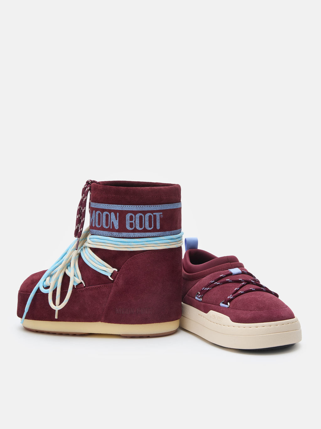 ICON LOW BURGUNDY SUEDE BOOTS
