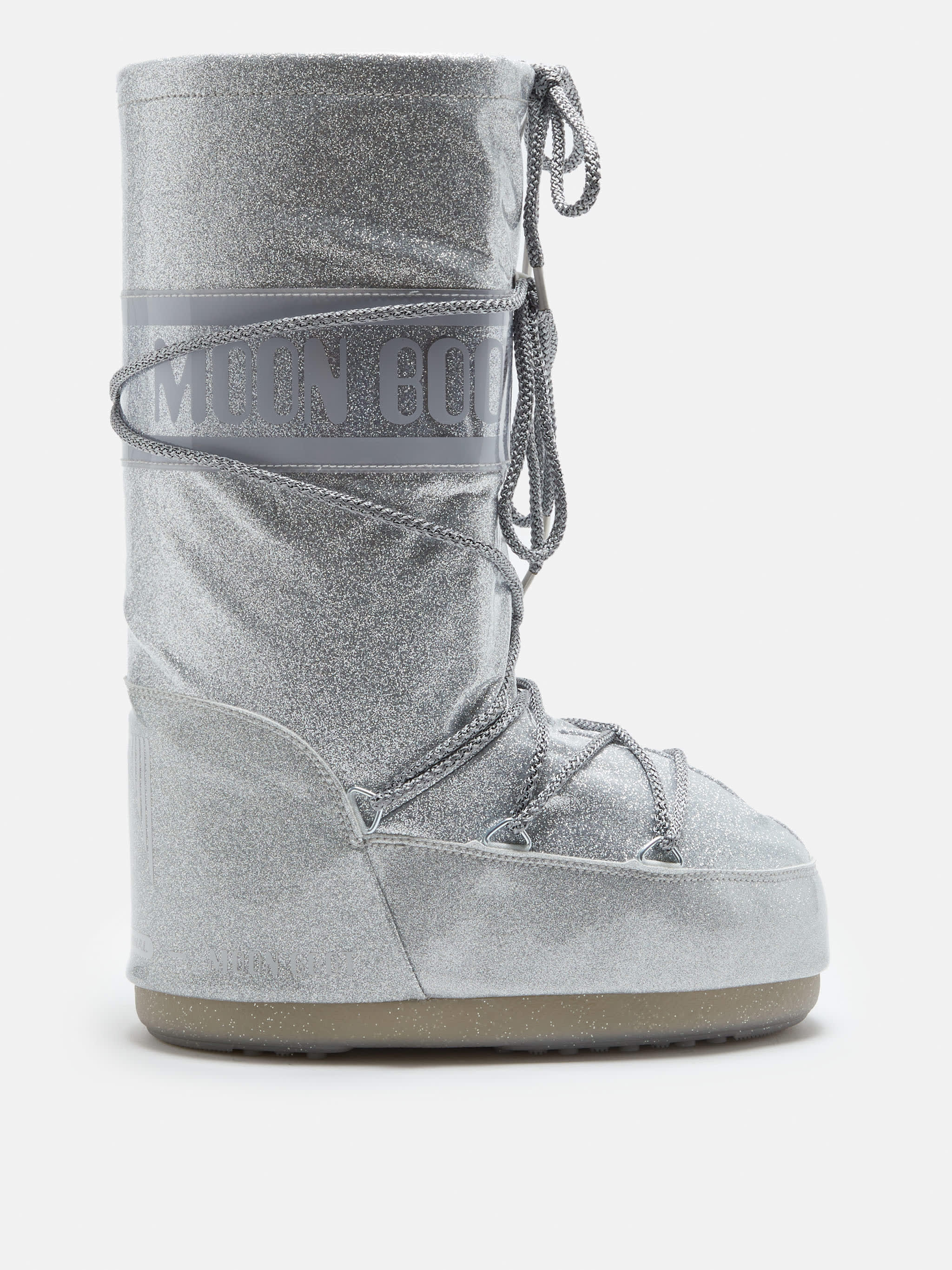 ICON SILVER GLITTER BOOTS SILVER