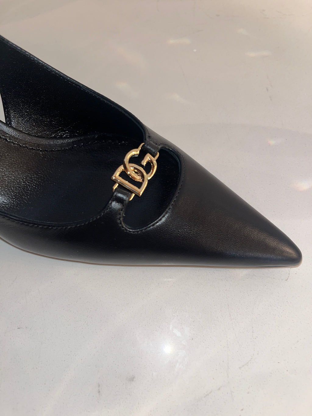 d&g slingback capretto lucido